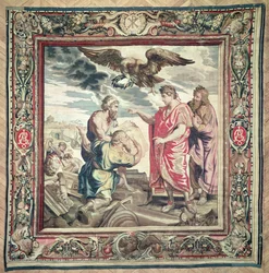 Założenie Konstantynopola, z serii Historia cesarza Konstantyna, autorstwa Philippe Maechta i Hansa Taye, Ateliers du Faubourg Saint-Marcel, przed 1663 (gobelin z wełny i jedwabiu)
